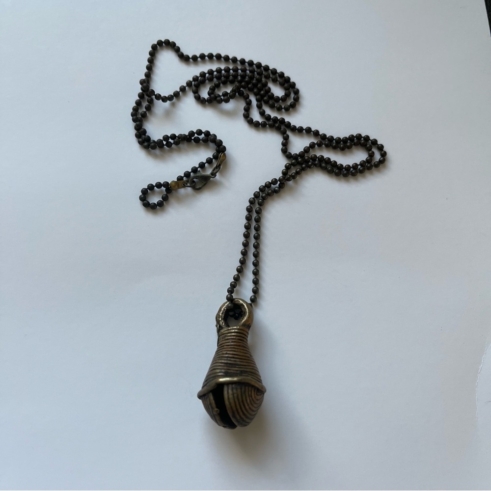 Antique Brass Pendant Necklace - Picture 6 of 6